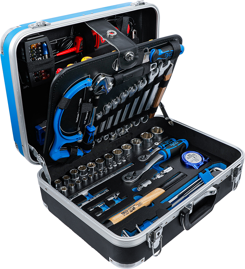 Mécanique Ouvre Une Boîte à Outils. Kit D'outils De Réparation